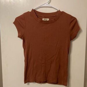 Madewell burnt orange tee